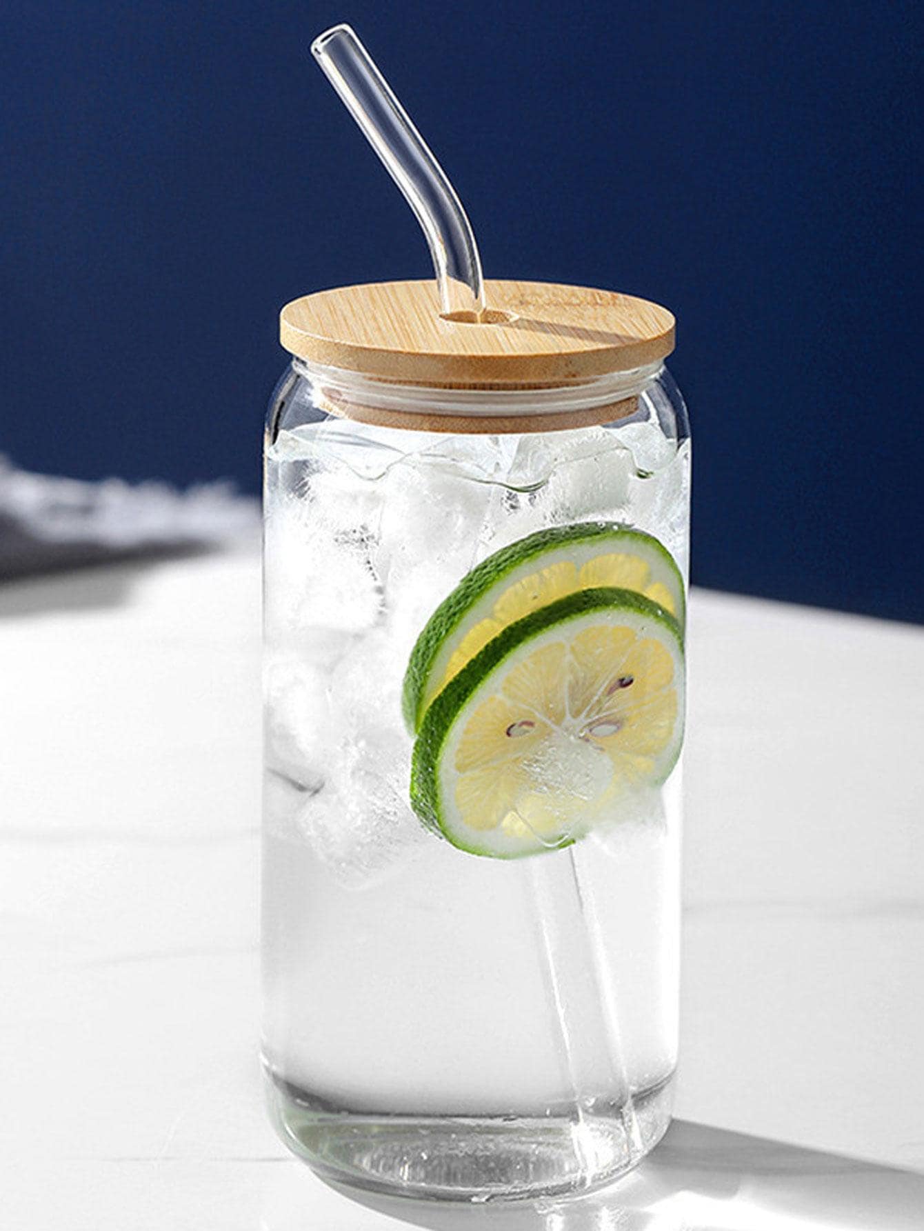 1 Stück Kaffeetasse mit Stroh Modern Glas für Büro