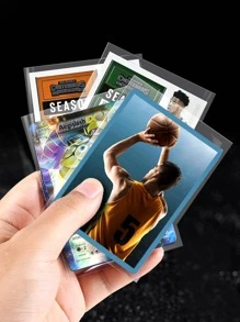 Clear Penny Card Sleeves 100 Count, Plastic Soft Sleeves, Card Protectors Sleeves For Baseball Cards, Game Cards And Trading Cards Back To School - Clear - View 3