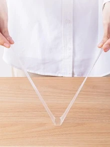 1 Roll Multi-purpose High Viscosity Nano Double Sided Tape With Hooks And Acrylic Adhesive, Residue-free, High Temperature And Waterproof Nano Gel Tape - Clear - View 3