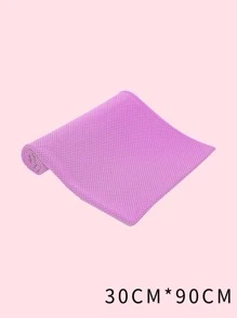 1pc Purple Sweat Absorption Quick Drying Yoga Towel - Purple - View 4