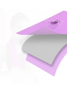 1pc Purple Sweat Absorption Quick Drying Yoga Towel - Purple - View 5