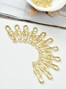 5入組音符形狀紙可愛多用途回形針適用於學校學生 - 金色 - 查看 2