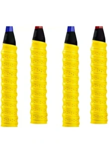 Tennis Badminton Racket Non-Slip Grip Tape Keel Hand Glue - Yellow - View 2