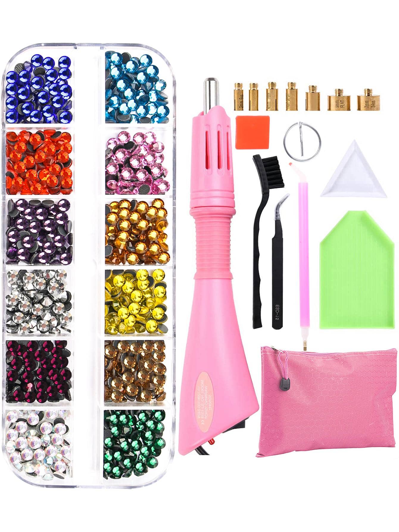 Professional DIY Hot Fix Rhinestone Setter Applicator Wand Tool Kit