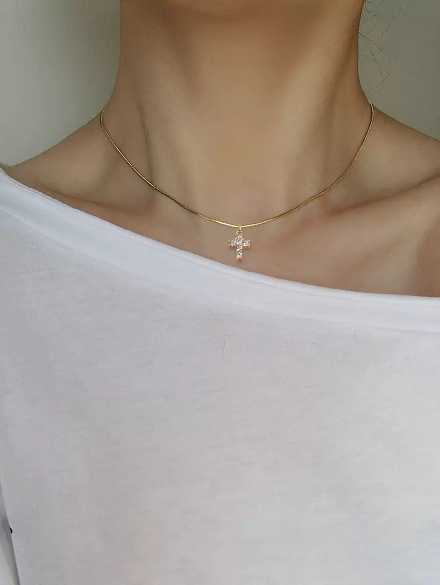 Nooxian Collier Zircone Cubique Décor