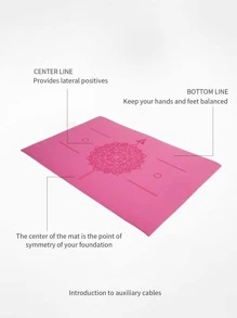 Thảm tập Yoga hoa văn Mandala 60 X 40 CM - Hồng - Xem 8