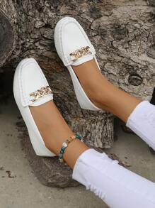 Giày Lười Đế Mềm Thoáng Khí Cho Nữ, Giày Đế Bằng Slip-On, Giày Đi Trong Nhà Thông Thường, Thoải Mái Và Chống Trơn Trượt, Thích Hợp Cho Các Mẹ - trắng - Xem 5