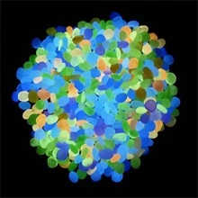 300 cái/bộ ABS Trang Trí Đá Sỏi, Hiện Đại Phát Sáng Trong Bóng Tối Trang Trí Sông Đá Đá Cho Sân Vườn - Nhiều màu - Xem 6