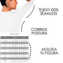 Faja Reductora Moldeadora Brazos Y Espalda Slim Top 2036 - Blanco - Ver 4