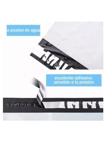 100 Bolsas 28*42 Cm Sobre De Plástico Para Envio Paqueteria - Gris - Ver 3