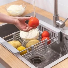 1 pieza Rejilla de drenaje del fregadero de acero inoxidable - Gris - Ver 5
