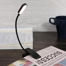 1 luz de libro de plástico, luz de libro recargable negra moderna para el hogar - Negro - Ver 5