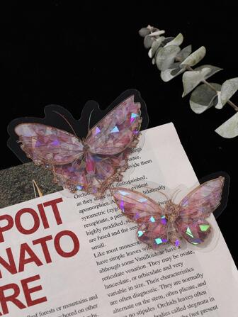 20pcs Butterfly Pattern Sticker, Creative Multi-Purpose Decorative Sticker For Hand Account Decoration,School Supplies,Back To School