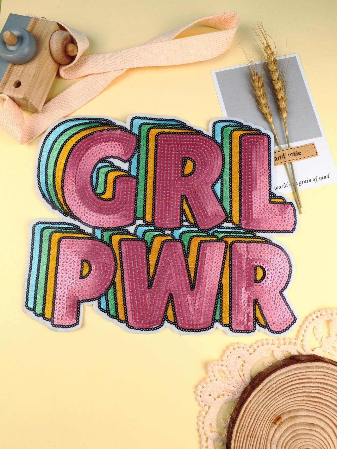 1 miếng dán thiết kế chữ cái Iron-on Patch - Nhiều màu - Xem 1