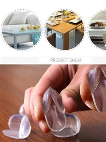 10pcs/set Plastic Angle Cover, Modern Transparent Corner Protector For Baby - Clear - View 2