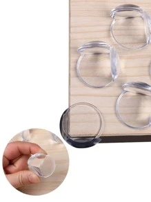 10pcs/set Plastic Angle Cover, Modern Transparent Corner Protector For Baby - Clear - View 3