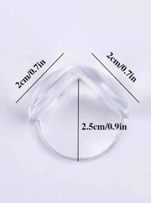 10pcs/set Plastic Angle Cover, Modern Transparent Corner Protector For Baby - Clear - View 5