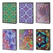 1套花卉圖案DIY鑽石畫書現代PMMA水鑽繪畫適用於禮品 - 彩色 - 查看 1