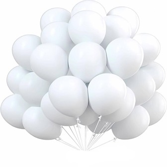 30入組素色裝飾極簡乳膠裝飾氣球派對