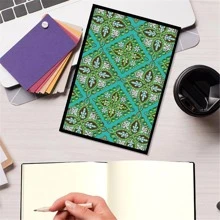 1套花卉圖案DIY鑽石畫書現代PMMA水鑽繪畫適用於禮品 - 彩色 - 查看 10