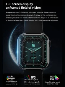 1pc Men Women Silver Silicone Strap Sporty Heart Rate Monitoring Sleep Tracking Square Dial Smart Watch, For Daily Decoration - Silver - View 6