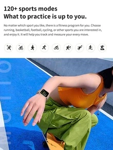 1pc Men Women Silver Silicone Strap Sporty Heart Rate Monitoring Sleep Tracking Square Dial Smart Watch, For Daily Decoration - Silver - View 7