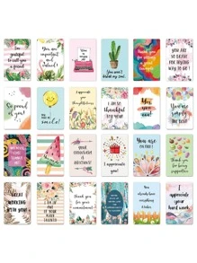 72pcs Positive Affirmation Cards For Women Men Daily Affirmations Card Inspirational - Multicolor - View 2