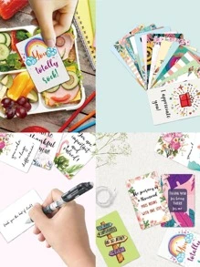 72pcs Positive Affirmation Cards For Women Men Daily Affirmations Card Inspirational - Multicolor - View 4