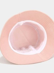 estilo japones unisex de pareja resorte & otoño Accesorios , verano Sombrero contra sol para mujeres pesca , playa día festivo & actividades al aire libre - Rosa vieja - Ver 2