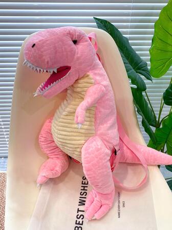 恐龍設計新奇後背包絨布