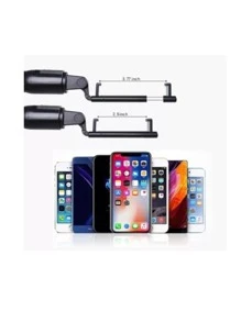 6-In-1 Adjustable Portable Tripod With Phone Holder, Bluetooth Control, And 360° Rotation; Compact Tripod For Selfies, Video, Photography, Streaming, Video Calls, And Content Creation - Black - View 7