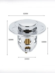 1 Chậu Rửa Mạ Điện Điện Nảy Core Đa Năng Đầu Chậu Rửa Rò Rỉ Chống Cắm - Bạc - Xem 5