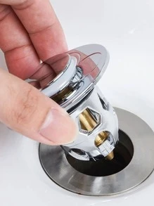 1 Chậu Rửa Mạ Điện Điện Nảy Core Đa Năng Đầu Chậu Rửa Rò Rỉ Chống Cắm - Bạc - Xem 2