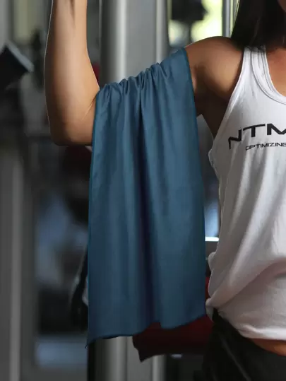 1pc Solid Sport Towel Home Bathroom Decor Beach Essentials Back To School