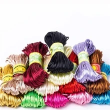 10卷隨機打結線可用於編織手鍊、項鍊、DIY首飾配件 - 彩色 - 查看 1