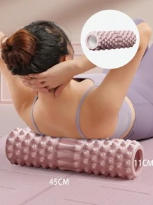Con lăn mát xa bằng bọt để mát xa mô sâu & giảm đau lưng, tập thể dục & Yoga & Pilates, 11,8 Inch / 15 Inch, Trắng & Hồng - Hồng - Xem 1