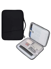 1 件平板电脑保护套，适用于 iPad，保护套，平板电脑包，笔记本电脑内衬包，带口袋的保护套 - 9-11/12.9 英寸教室笔记本电脑包教室包教师储物包教室整理包 - 黑色 - 查看 2