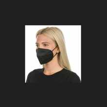 100 Cubrebocas KN95 Negros - Negro - Ver 1