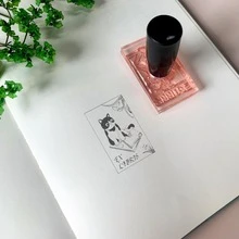 1 pieza Sello con diseño de gato - Rosa - Ver 1