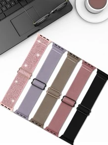 7 chiếc dây đeo đồng hồ thông minh bằng nylon tương thích với Apple Watch/Fitbit Versa 2 - Nhiều màu - Xem 3