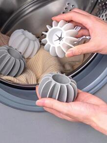 1 Bộ Quả Bóng Giặt Cao Su, Quả Bóng Sấy Giặt Chống Thắt Nút Sáng Tạo Có Thể Tái Sử Dụng Cho Máy Giặt - trắng - Xem 1