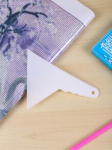 1入組白色鑽石畫校準特別更正板，汽車膜刮刀工具 - 白色 - 查看 3