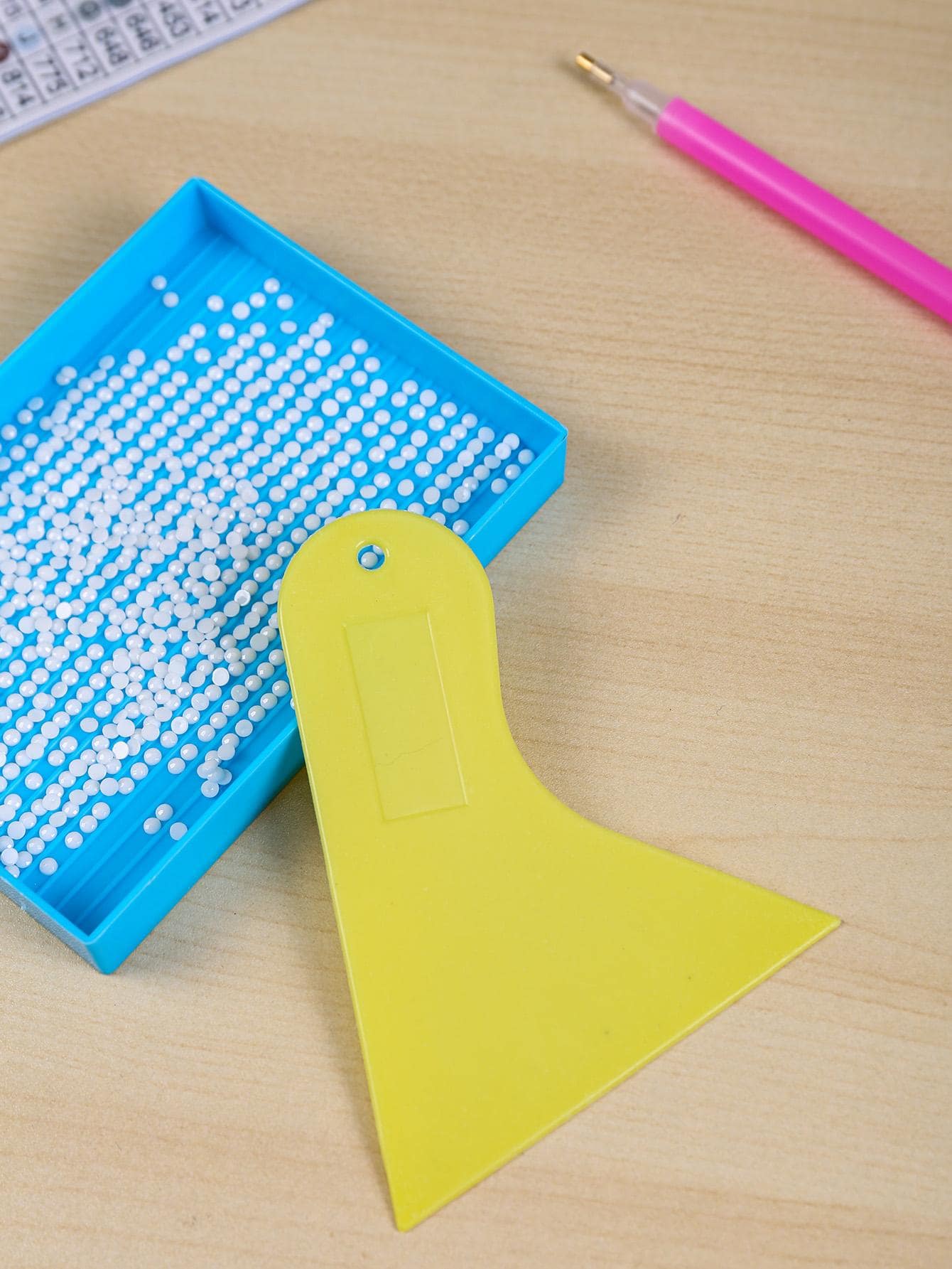 1pc Diamond Painting Correction Card For Yellow Color/Car Sticker