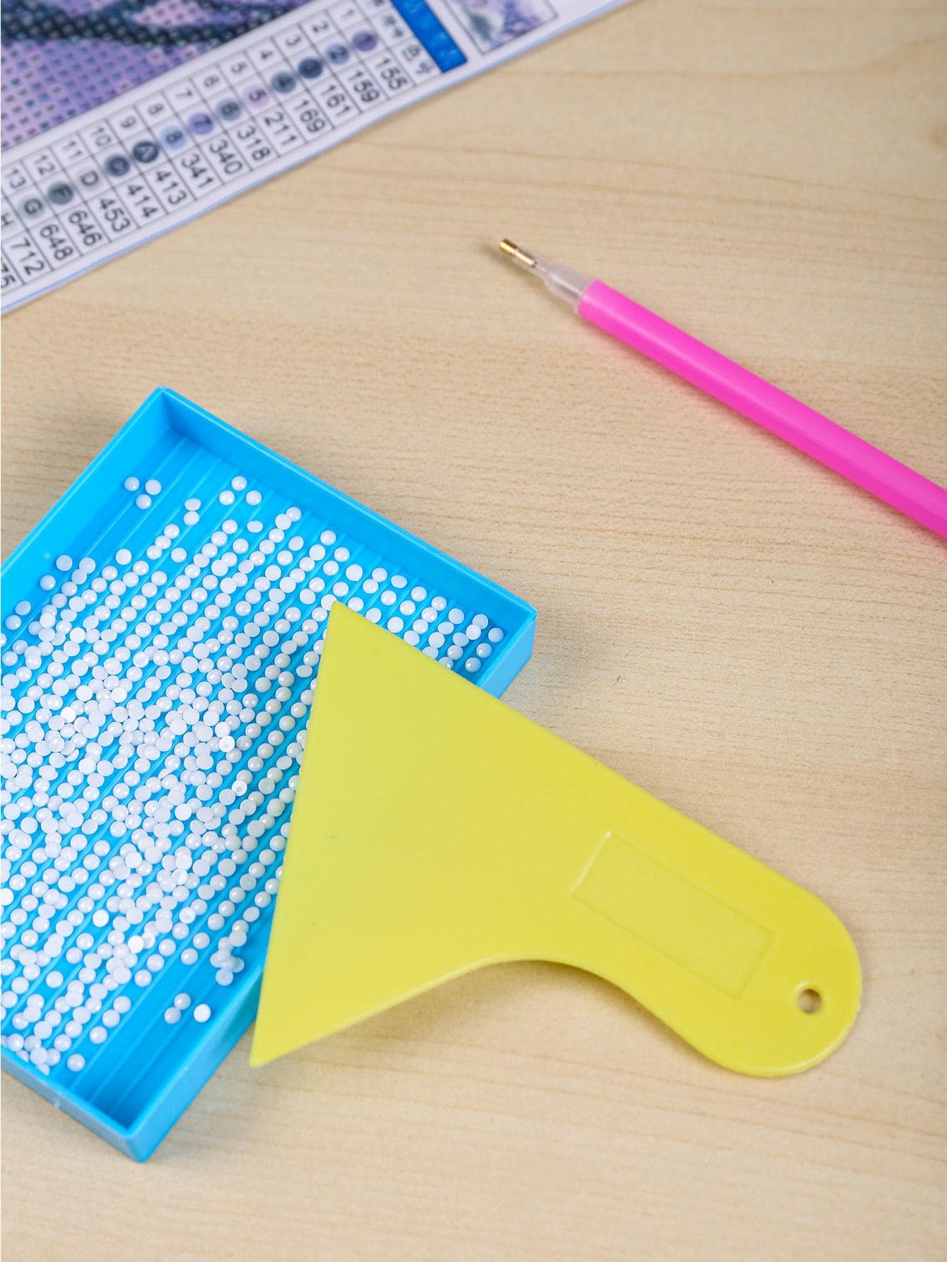 1pc Diamond Painting Correction Card For Yellow Color/Car Sticker