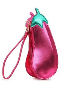 Novelty Eggplant Shaped Small Crossbody Bag For Women Purple Shoulder Bag Clutch Bag - Purple - View 4