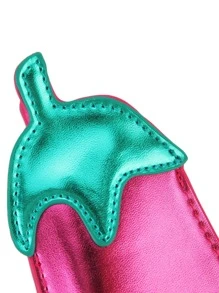 Novelty Eggplant Shaped Small Crossbody Bag For Women Purple Shoulder Bag Clutch Bag - Purple - View 5