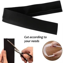 1pc Solid Color Kitchen Stove Counter Gap Sticker, Modern Rubber Wide Gap Filler Between Stovetop For Kitchen - White - View 4