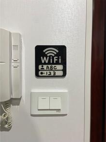 1入組字母圖形壁掛，餐廳用現代PC壁掛標牌 - 彩色 - 查看 3