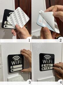 1入組字母圖形壁掛，餐廳用現代PC壁掛標牌 - 彩色 - 查看 5