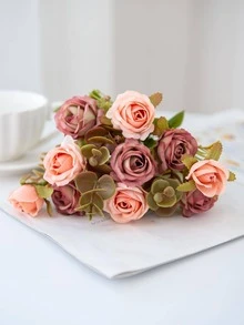 Bó hoa nhân tạo 1 cái - Màu Tím - Xem 5